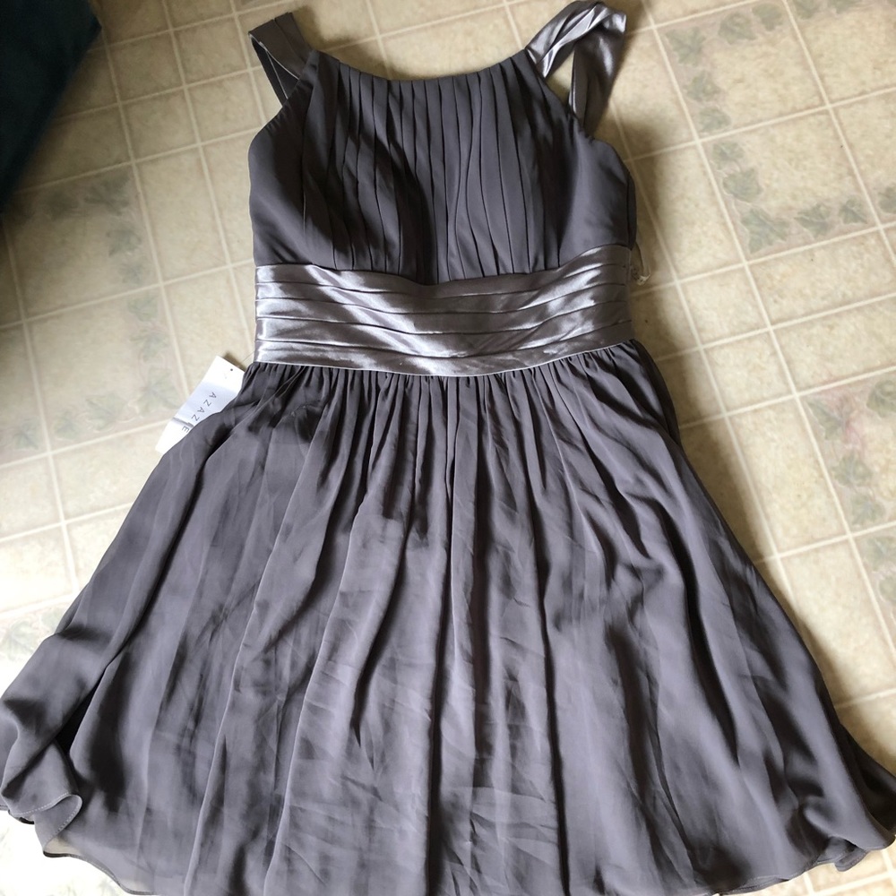 Azazie Deanna Steel Gray Bridesmaid Dress